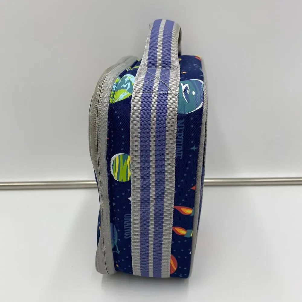Pottery Barn Kids Mackenzie Navy Solar System Glow-in-the-Dark Lunch Box 8 X 8.5